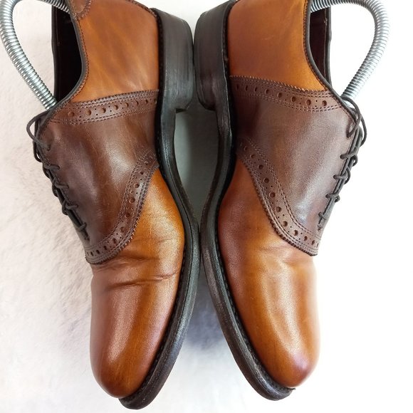 Allen Edmonds Shelton Brown Leather Oxford Shoes (9 US) main image 4